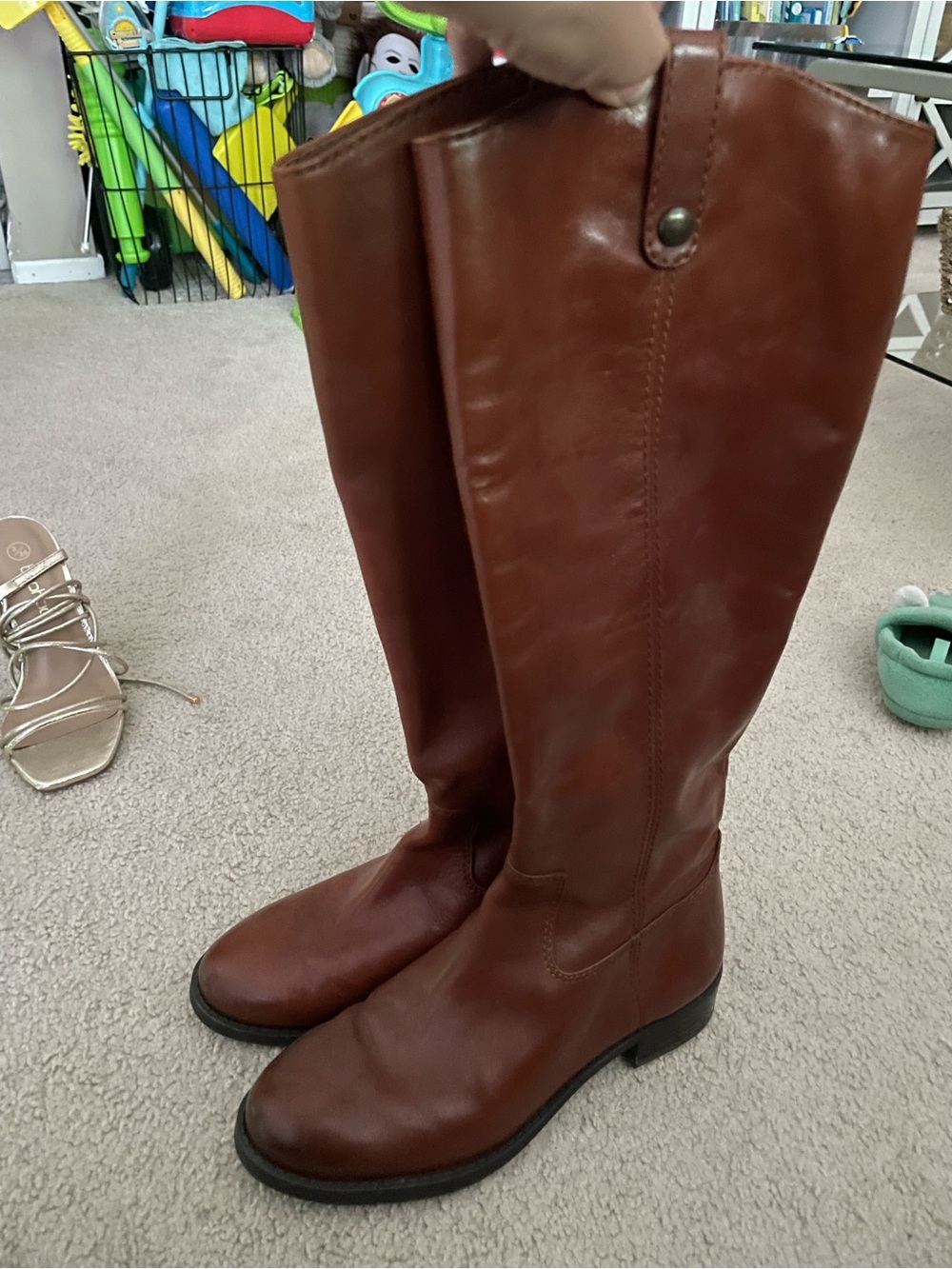 Macy's Women's Tall Riding Boots in Brown - Picture 2 of 2